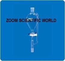 Pressure Equalising Funnels Pear Shape, With Socket, Stopcock & Stem With Cone - Glass, 100ml-500ml Capacity, Transparent Color | Chemical Laboratory Use