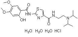Acofide Trihydrate C21H37Cln4O8S