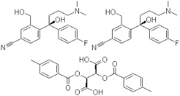 (-) -4- (4-डाइमिथाइलैमिनो) -1- (4-फ्लोरोफेनिल) -1- (हाइड