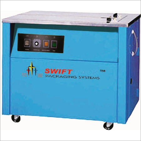 Table Top Box Strapping Machine - Metal, 895x565x740 mm, Blue | Automatic Operation, High Performance, Low Noise, Easy Mobility