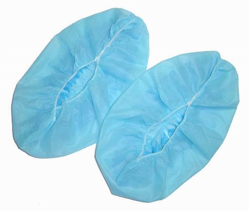 Disposable Shoe Cover - Non Woven Fabric, 127-177.8 Mm Length, Blue Color | Recyclable, High Elasticity, Hygiene Protection