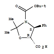(4S,5R)-3-(tert-Butoxycarbonyl)-2,2-Dimethyl-4-Phenyl Intermediate - C17H23NO5, 321.37 Molecular Weight, White to Off-White Crystalline Powder, Research Grade, Soluble in Organic Solvents, Chemically Stable Under Standard Conditions