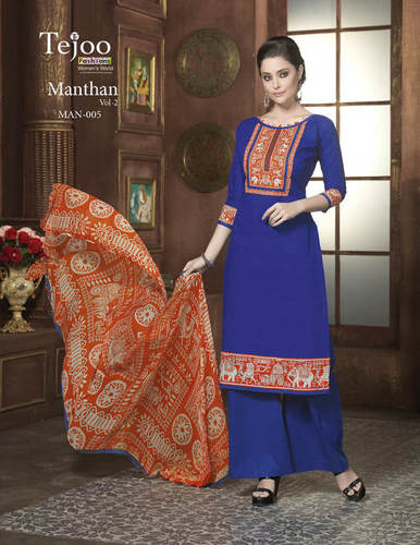 मंथन वॉल. 2 कॉटन प्रिंटेड सूट-05