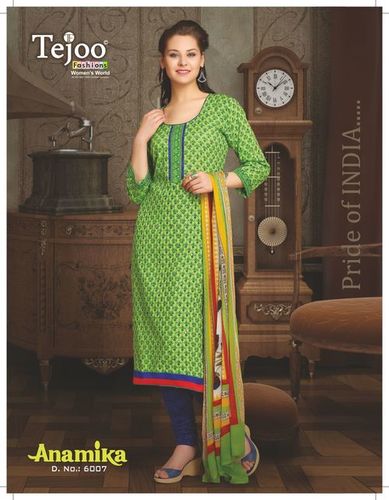 अनामिका कपास बिना सिले सूट-07