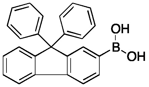(9,9-Diphenyl-9H-Fluoren-2-yl)Boronic Acid - C25H19BO2, White Crystalline Powder for Organic Synthesis & Material Science Activities
