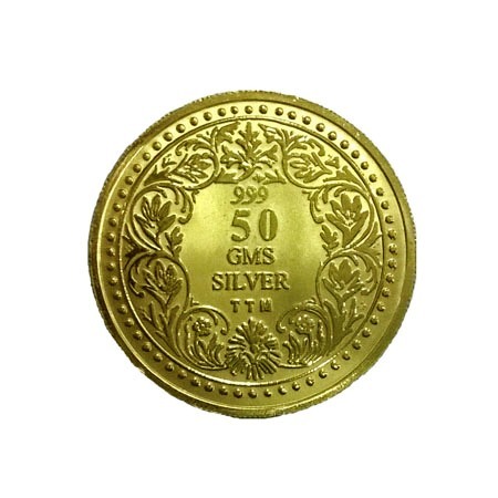 50 Gm Silver Coin Round