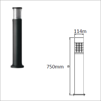 Hydraulic Bollard - Heavy-Duty Steel, 36 Inches Tall, Matte Black Finish | High Security Access Control, Automated Operation