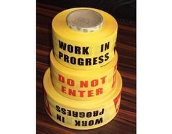 Barricading Tape - Waterproof, 3 Inch x 250 Meter Roll | Yellow & Red, Yellow & Black, Yellow, Black & Red, 25 Micron Thickness