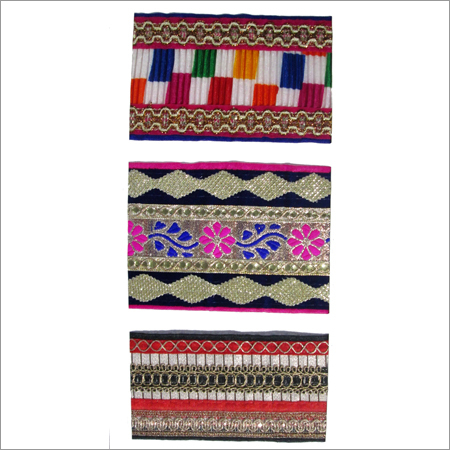 Fancy Crochet Lace - 9 Meter Length, 12.7-127 mm Width | Multicolor, Unique Design, Fine Finish, Lightweight
