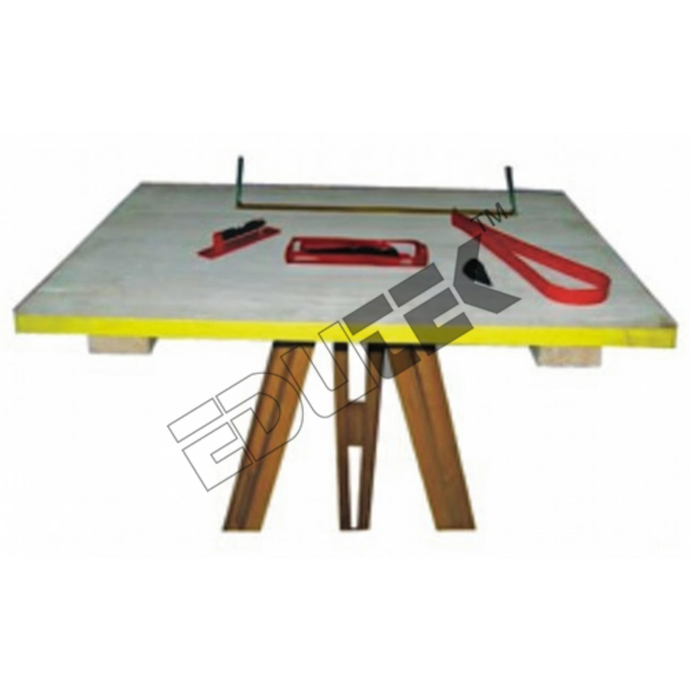 Plane Table with Metal Head - Wood and Steel, 24x30 Adjustable Flat Surface | Durable, Lightweight, Manual Surveying Table, Model PT-EDEX