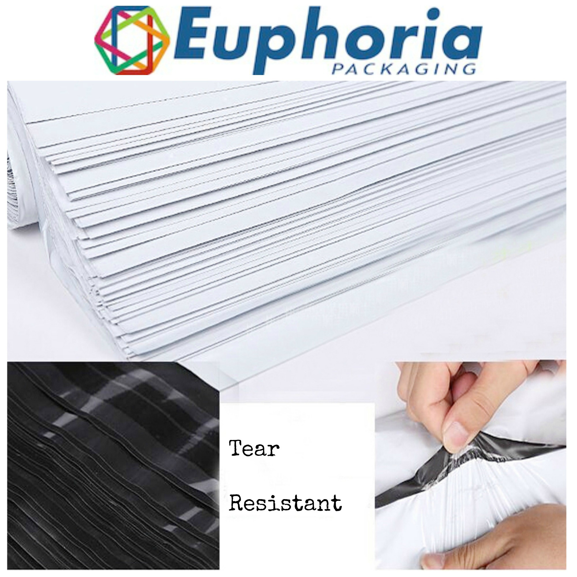 Security Courier Bags - Ldpe Material, 4 To 23 Inch Size | Plain/printed Pattern, Self Adhesive Seal, Recyclable, Customizable Logo, White/black Color