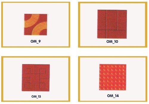 Chequered Tiles Mould - Plastic Material, Square Shaping Mode, Weight Range 100-1000 Grams | Ideal for Tile Making and Easy to Use