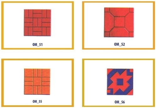 Chequered Tiles Mould - Plastic Material, Square Shaping Mode, Tile Making Usage | Ideal for Versatile Tile Production