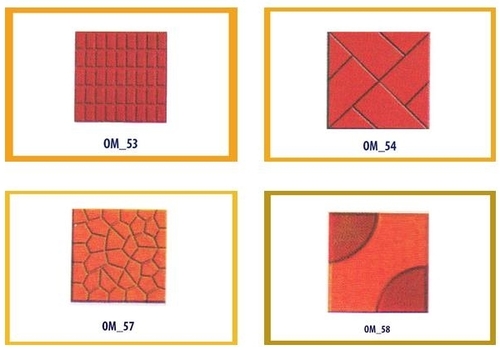 Chequered Tiles Mould - Plastic Material | Square Shaping Mode, Ideal for Tile Making, Weight Range 100-1000 Grams