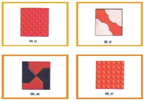 Plastic Chequered Tiles Mould