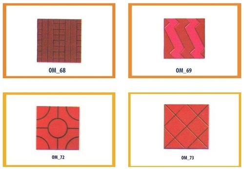Chequered Tiles Mould - Plastic, 40 to 150 mm Height | Square Shaping Mode, 250-2500 g Weight for Versatile Tile-Making Applications