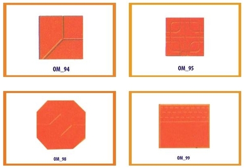 Chequered Tiles Mould - Plastic, 12 x 12 Inch, Square & Hexagonal Design | Ideal for Tile Making, Weight 100-1500 Grams