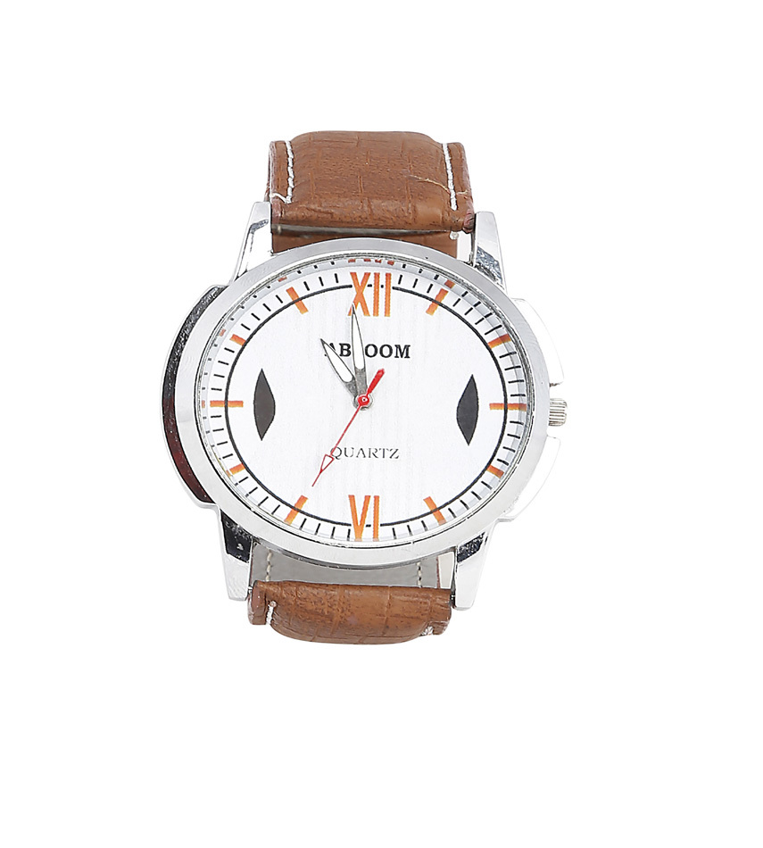 Men Wrist Watch - Synthetic Material, Free Size, Black Band Color, Round Shape | Classy Strap, Non-toxic, Comfortable, Low Maintenance