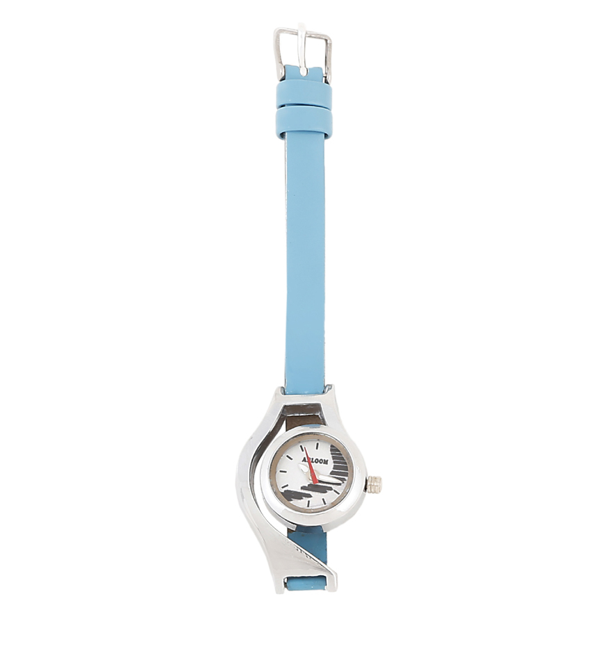 Men Wrist Watch - Synthetic Material, Free Size, Black Band Color, Round Shape | Classy Strap, Non-toxic, Comfortable, Low Maintenance