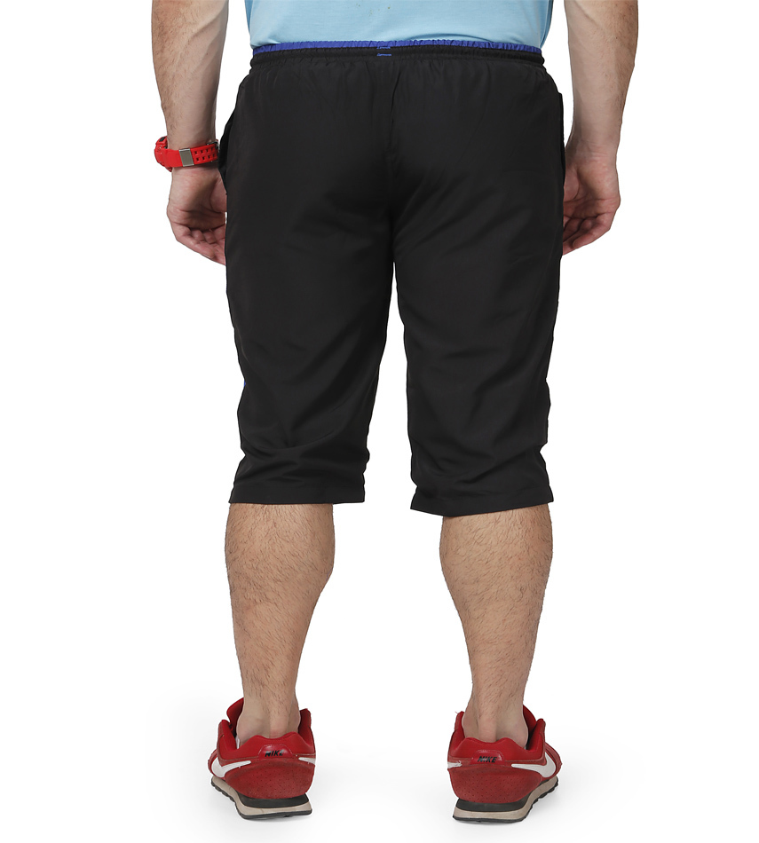 Men's Capri (Black & Green) - Polyester Material, Size: L, M, Xl, Xxl | Tear-resistant, Elegant Design, Skin-friendly, Gorgeous Pattern