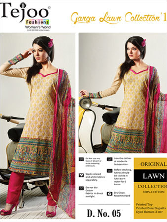 गंगा लॉन सलवार कमीज -03
