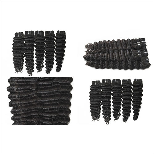 Deep Curly Hair - Natural Black Indian Remy Hair, 254 - 812.8 cm Length, 0.1 kg Weight | Premium Curly Style