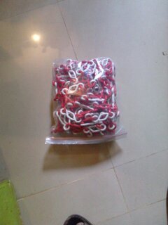 Barricade Plastic Chain Size: 10 Mtr Pack