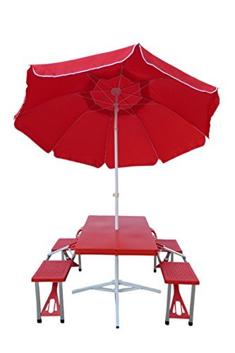 Pvc Picnic Table With Umbrella