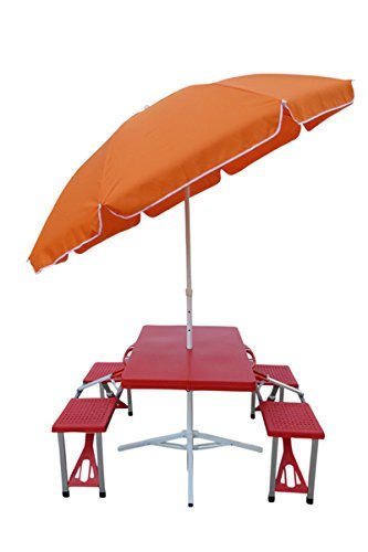 Pvc Picnic Table With Umbrella