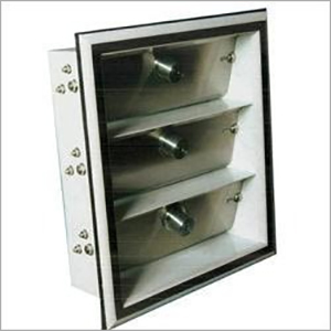Pressure Relief Dampers - Aluminum, 12" x 12" Dimensions, 1.5 psi Operating Pressure | Powder Coated Finish, 1000 CFM Flow Rate, 0°F to 200°F Temperature Range