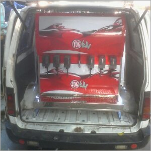 Stainless Steel Mobile Soda Fountain Machine