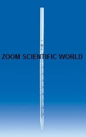 Pipettes Bacterological Graduated - Glass Material, Transparent Color, Graduated Capacity 1.1ml & 2.2ml , Ideal for Chemical Laboratory Use
