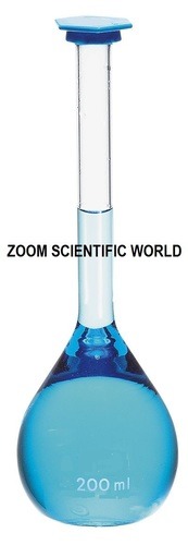 Flasks Volumetric (Measuring) - Glass, 50 Milliliter Capacity, Transparent Color | Laboratory Use, Interchangeable Stopper/Screw Cap Options