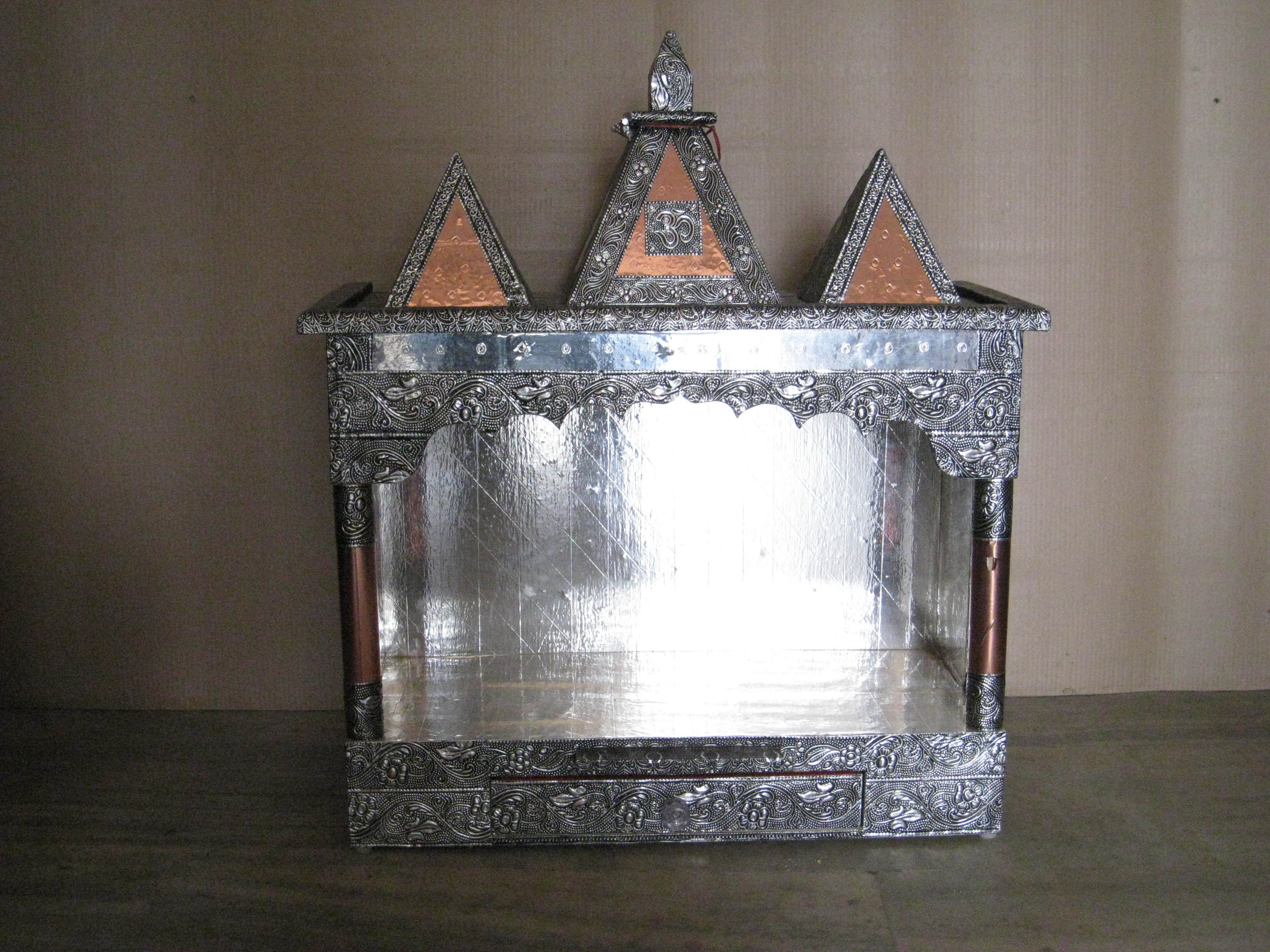 Silver Hindu Home Temple