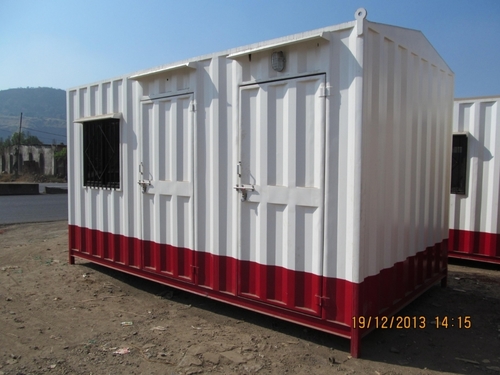 Portable Cabin - Metal Sheet, Compact Design, Self-finished Color | Fire Proof, Customizable, Easy Installation, Long-lasting Lifespan Over 10 Years