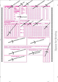 Both Side Printed Omr Sheet
