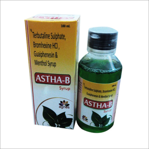 Menthol Syrup - Bronchodilator Formula for Allergic Conditions | Expectorant Action, Cooling Throat Relief, Rapid Sputum Clearance