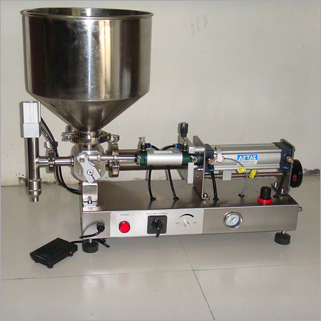 Paste Filling Machine - Stainless Steel, Semi-Automatic, Silver | High Performance, ECO Friendly Features