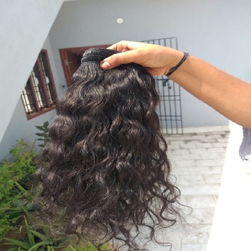 Natural Colour Black And Brown Raw Indian Hair Extensions