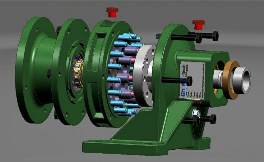 Cyclodical Gear Box - Cast Iron, 25 Mm Shaft, Gear Ratio 10:1, 1500 Rpm, 200 Nm Output Torque | High Torque, Compact Design, Durable, Smooth Operation, Precise Control, Oil Bath Lubrication