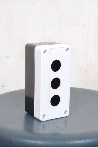 White Electric Push Button Box