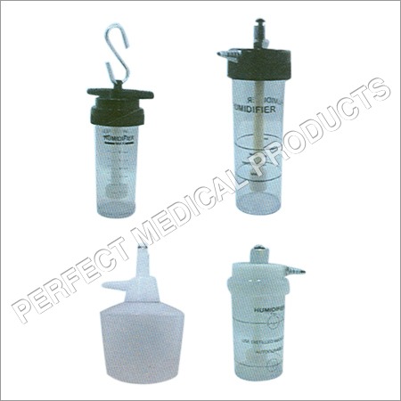 Medical Humidifier Bottles - Polycarbonate and Brass, Lightweight and Compact with Screw-On Metal/Plastic Inlet Options | Humidifier with Hook for Cylinder Trolley, Suitable for All Ages