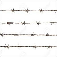 Barbed Wire Fence - Steel Material, Polished Surface Treatment, Silver Color | Highly Durable, Supreme Finish, Less Maintenance