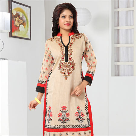 कॉटन लेडीज़ प्रिंटेड कुर्ती