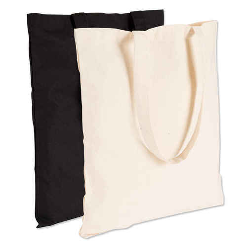 Cotton Canvas Tote Bags - 15 x 16 x 4 Inches | Spacious Design, Charming Appearance, Open Top Closure, Color Fastness