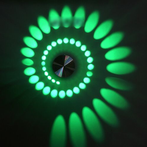 Aluminum LED Wall Ceiling Light For Home Decoration Night lamp Round GREEN