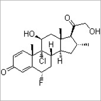 Clocortolone - CAS No: 4828-27-7, C22H28ClFO4, White Crystalline Powder, Pharmaceutical Grade, Purity 99%, Melting Point 200-203°C, Odorless