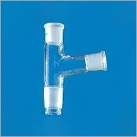 Borosilicate Glass 3.3 Multiple Adapter With Two Necks, One Vertical & One At 45a