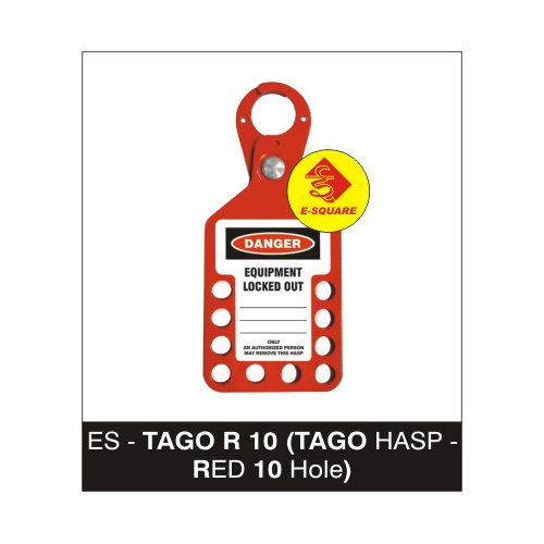 Lockout Tago Hasp - Red Gender: Male