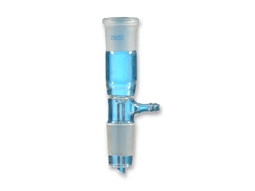Borosilicate Glass 3.3 Receiver Adapter Straight With Vacuum Connection & Screw Thread